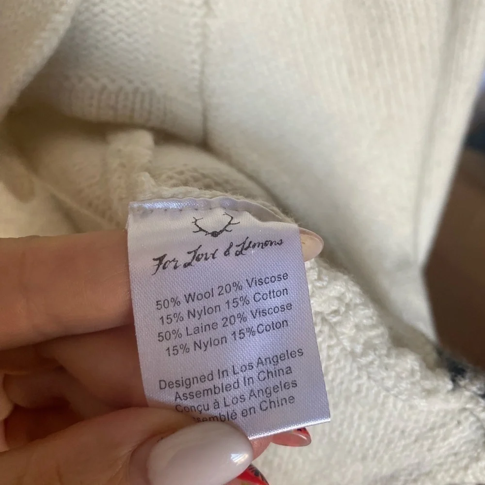 For Love and Lemons Knit cardigan